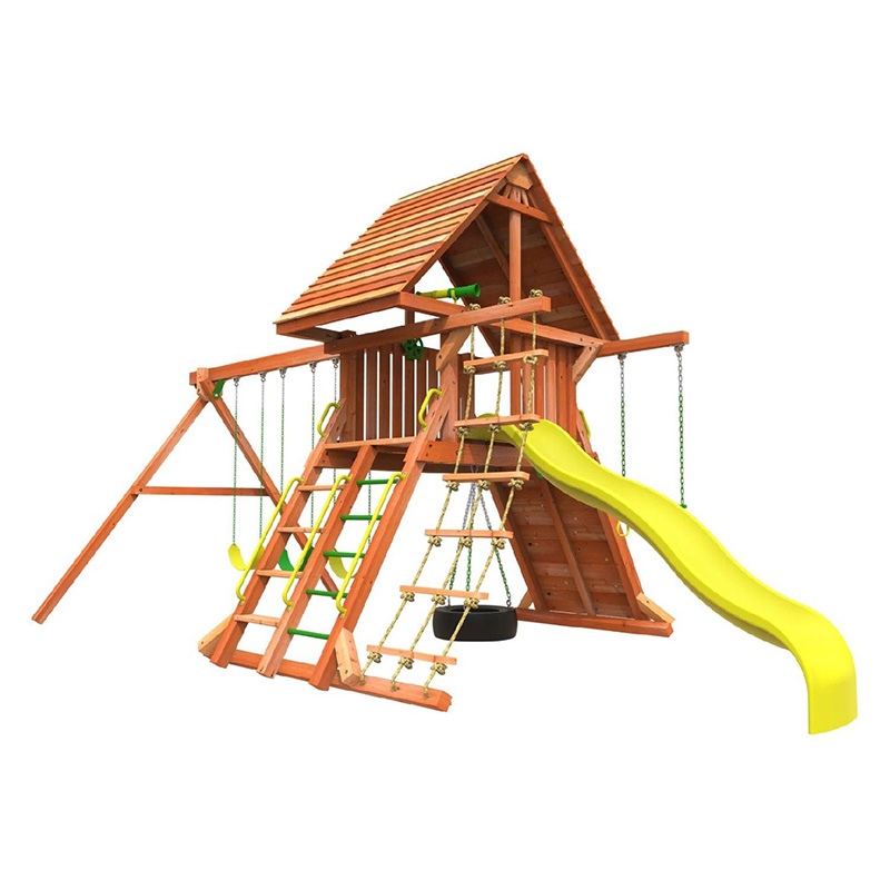 Highline Retreat Puinen Swing Set